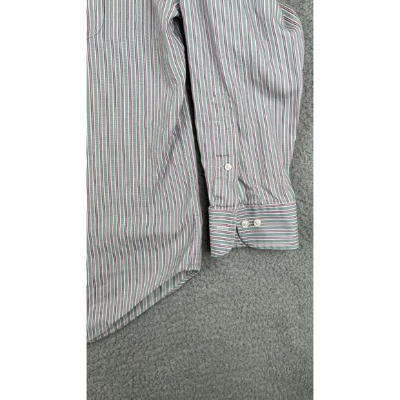 LRL Lauren Ralph Lauren Mens Long Sleeve Button Down Shirt Gray Striped 16 32/33 - Picture 3 of 10